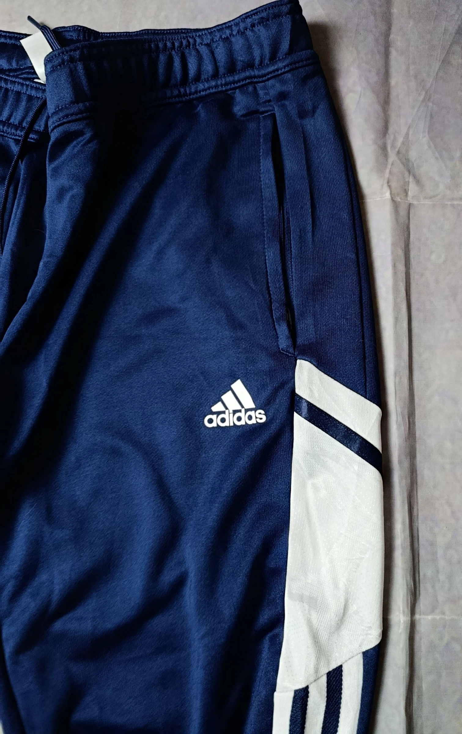 Adidas Acdemy Aeroready vintage Track Pants Azul Marino y Blanco Talla M Streetwear Sportwear – photo 5